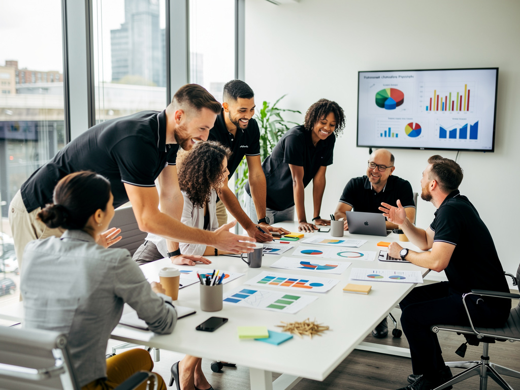 Fun business meeting with commercial awareness focus