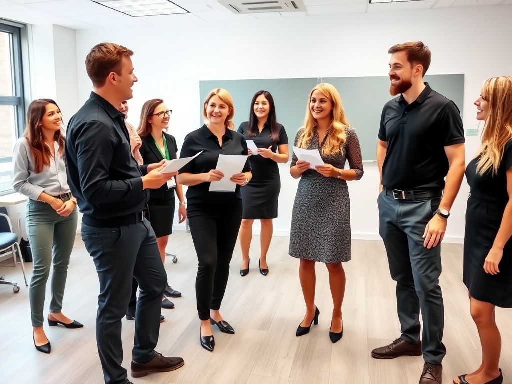 UK managers in HR training, fun and down to earth