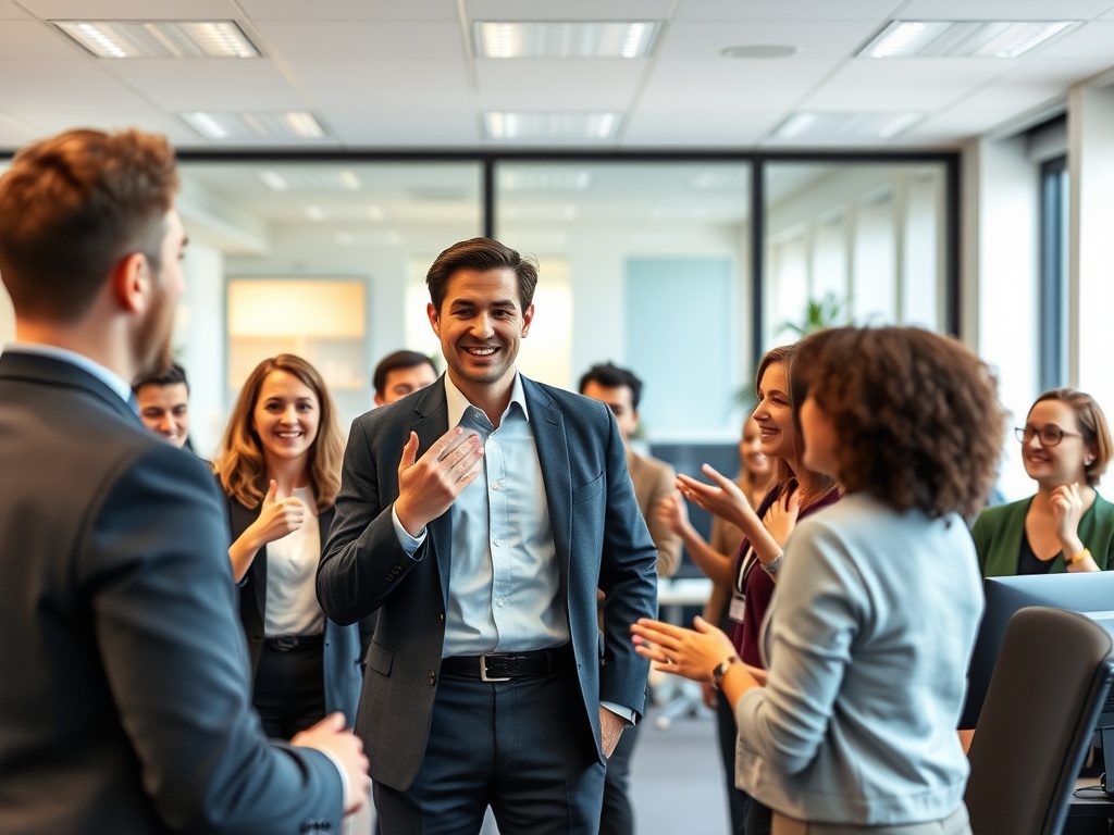 Motivated UK office team